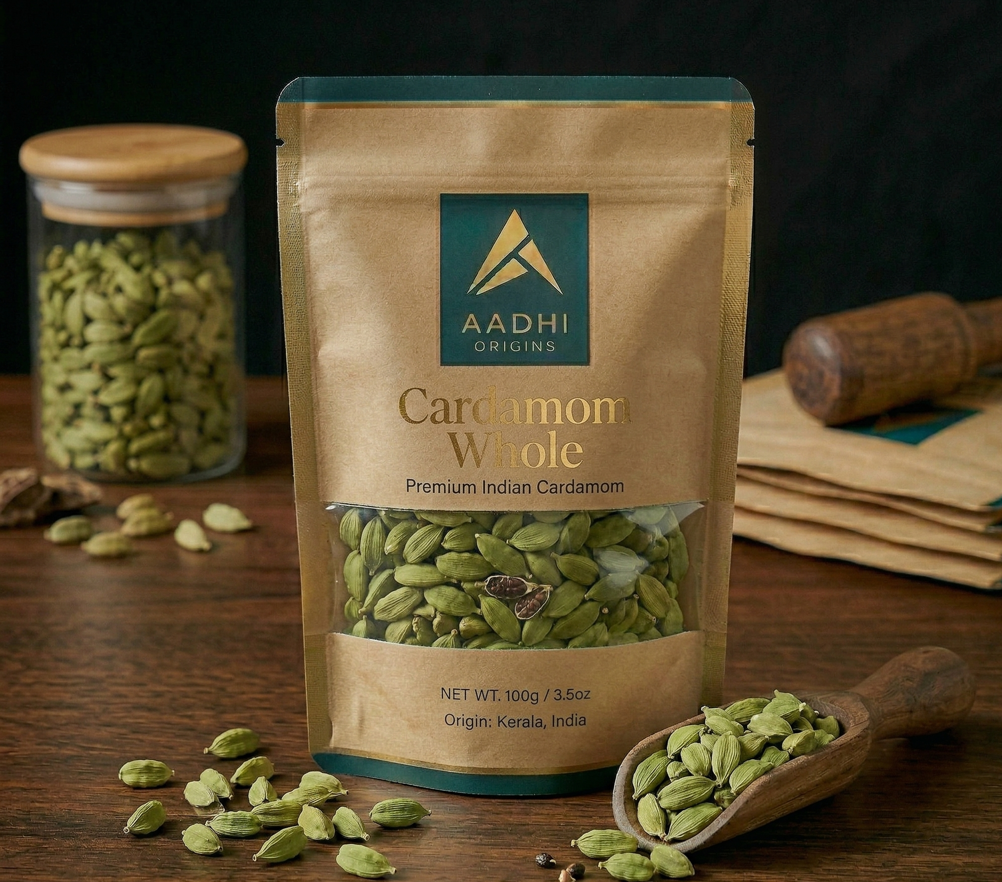 Aadhi Origins cardamom pouch